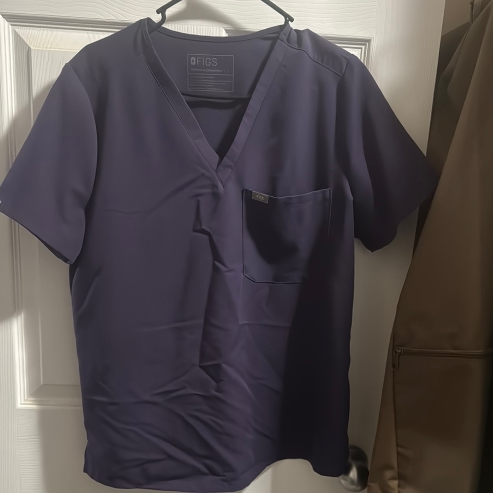 FIGS Navy Blue Scrub Top